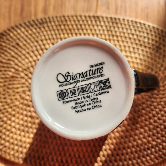 Signature houseware hipster french bulldog scarf animal coffee tea ceramic mug - Picture 2 of 8